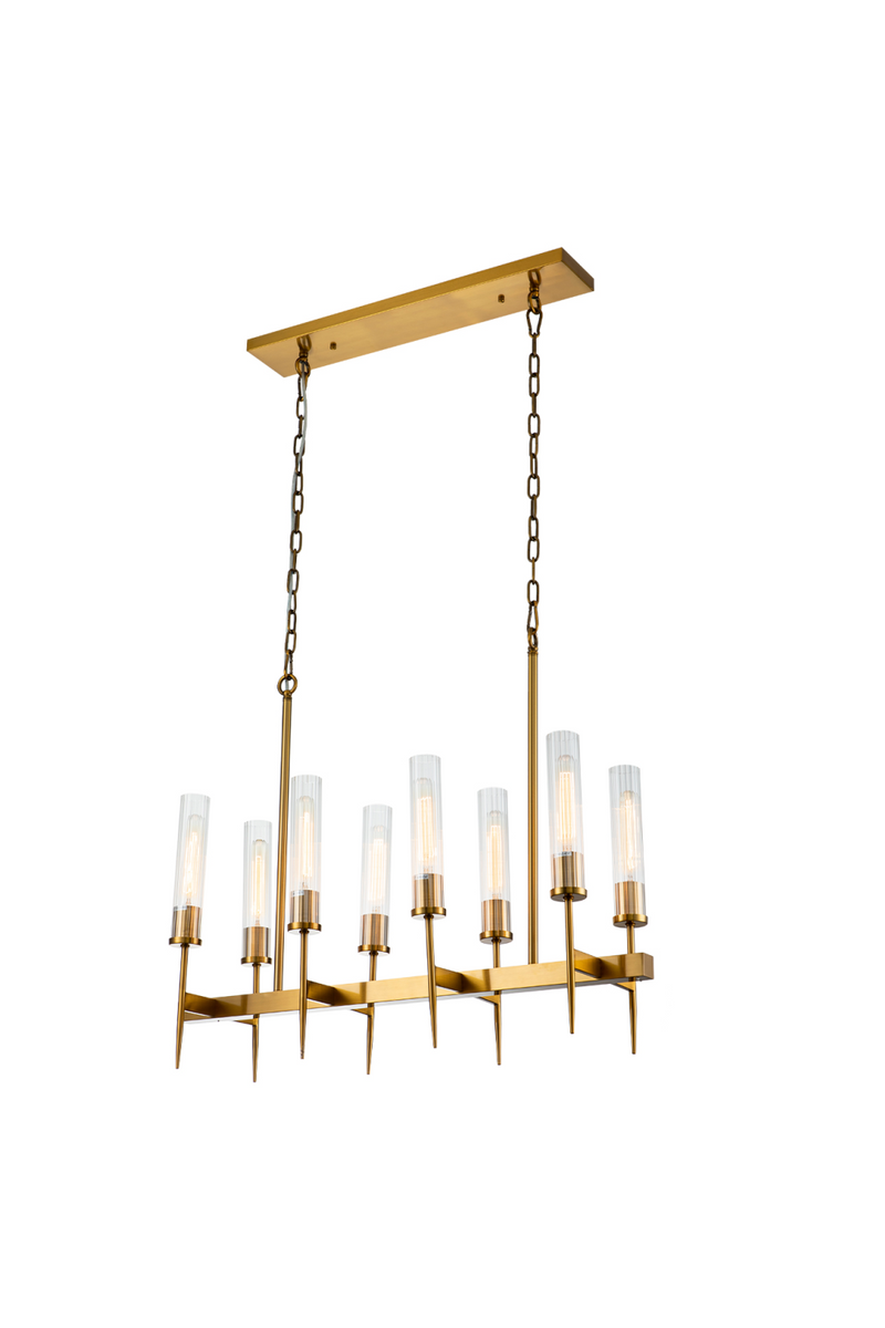 Brass Framed Glass Tubes Pendant Lamp | Liang & Eimil Tilda | Oroatrade.com