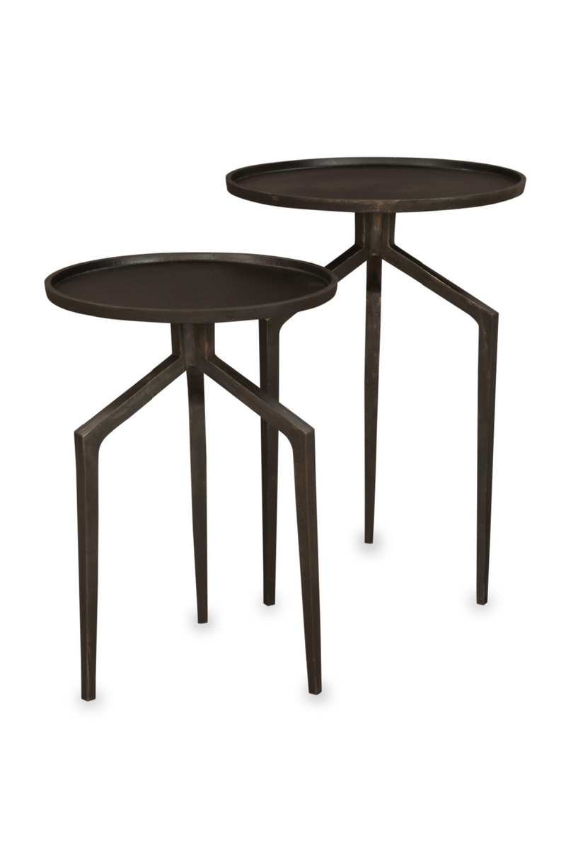 Round Bronze Side Tables (2) | Liang & Eimil Spider | Oroatrade