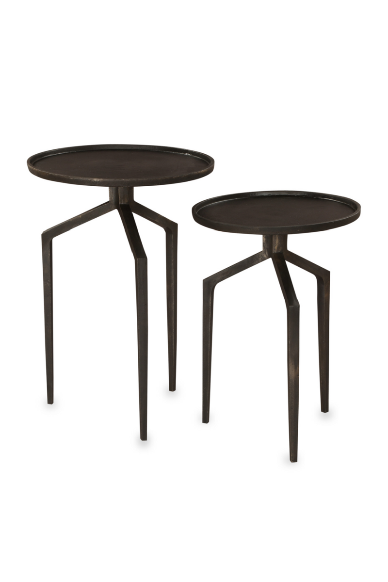 Round Bronze Side Tables (2) | Liang & Eimil Spider | Oroatrade