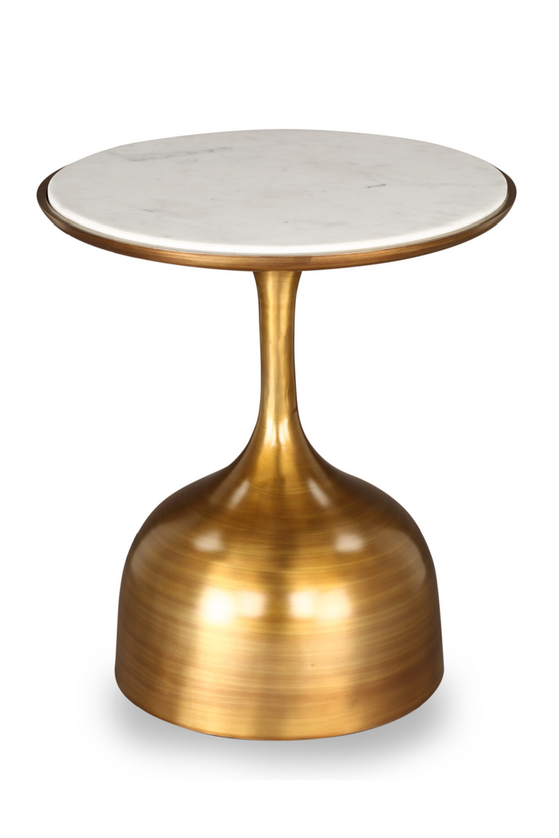 Gold Pedestal Side Table | Liang & Eimil Polka | Oroatrade