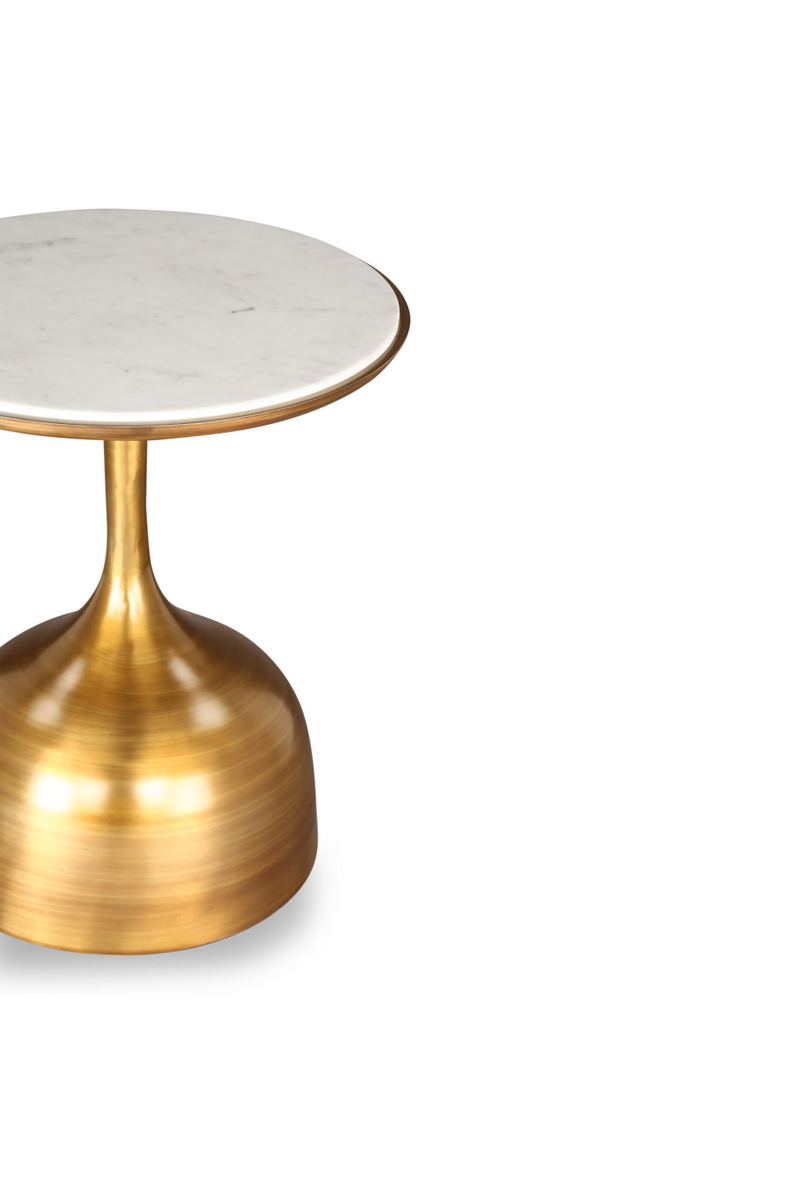 Gold Pedestal Side Table | Liang & Eimil Polka | Oroatrade