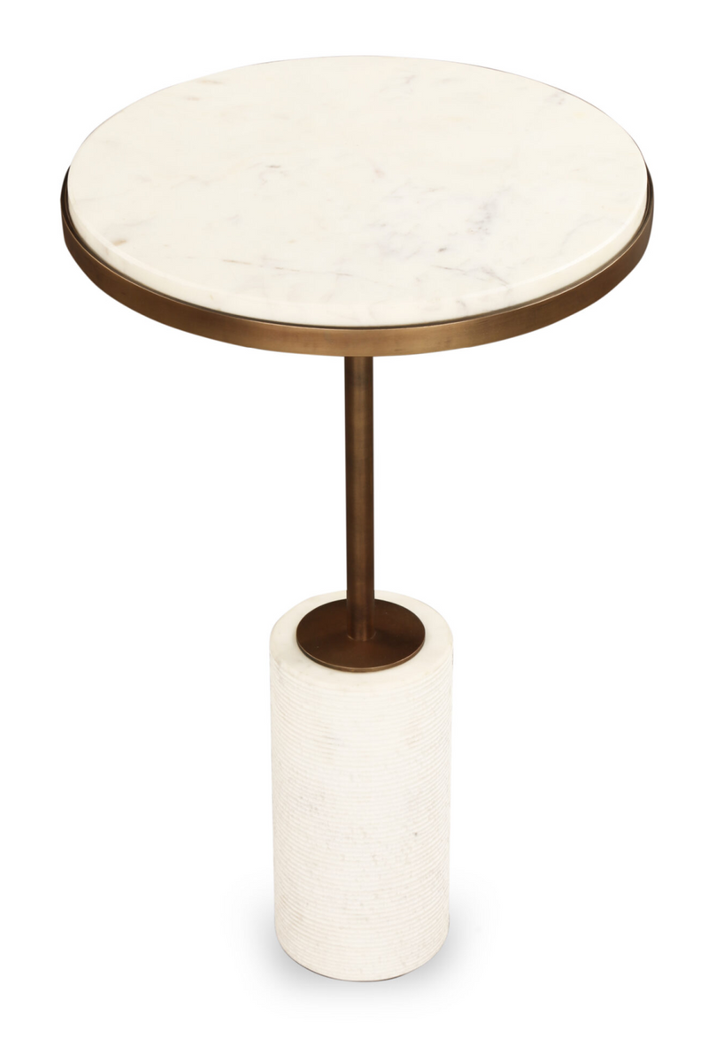 Marble Pedestal Nesting Side Tables (2) | Liang & Eimil Dolmec | Oroatrade