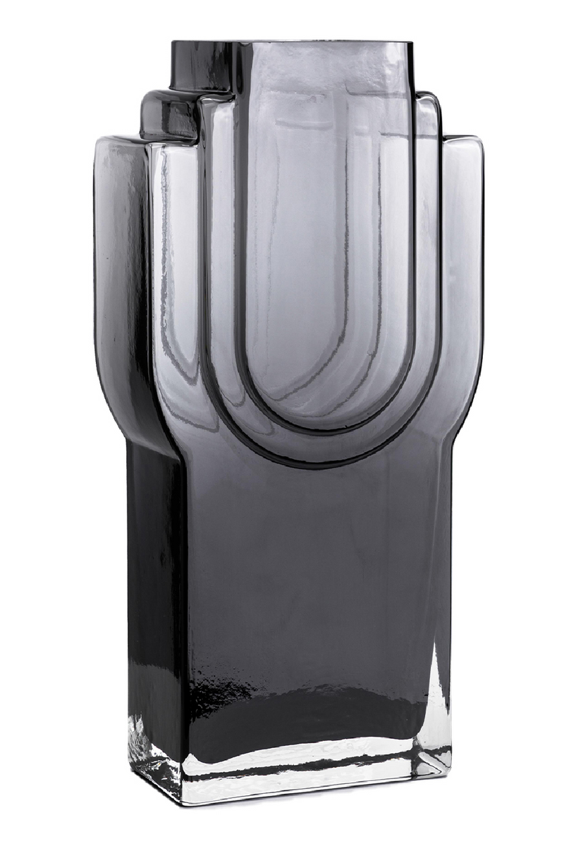 Faceted Gray Glass Vase | Liang & Eimil Deco I | Oroatrade.com