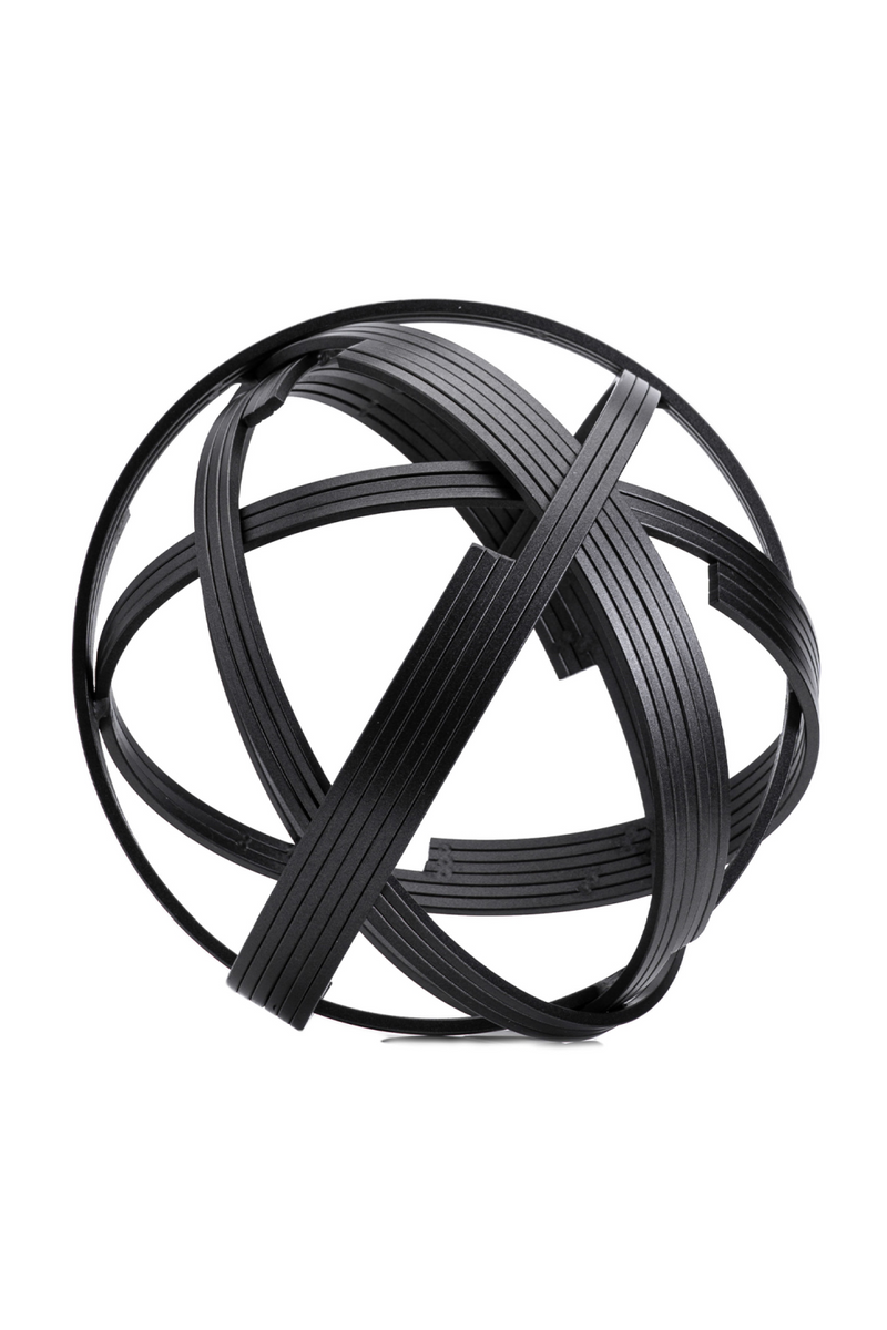 Black Modern Sculpture | Liang & Eimil Iron Ball | Oroatrade.com