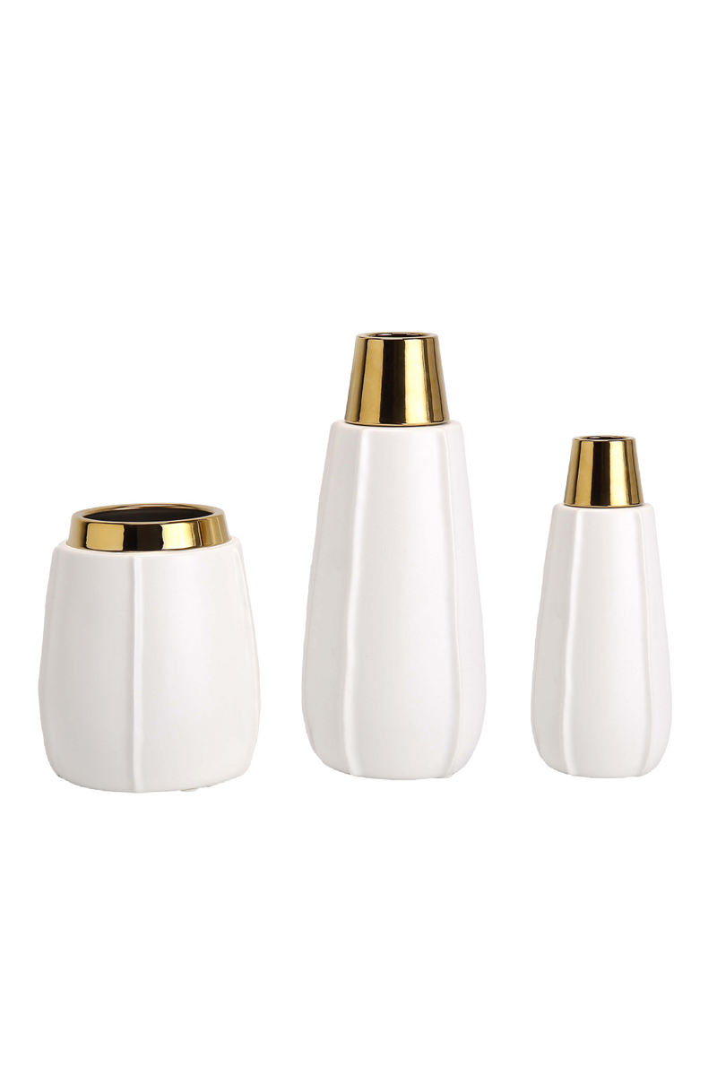 White Ceramic Modern Vase | Liang & Eimil Vicar | Oroatrade.com