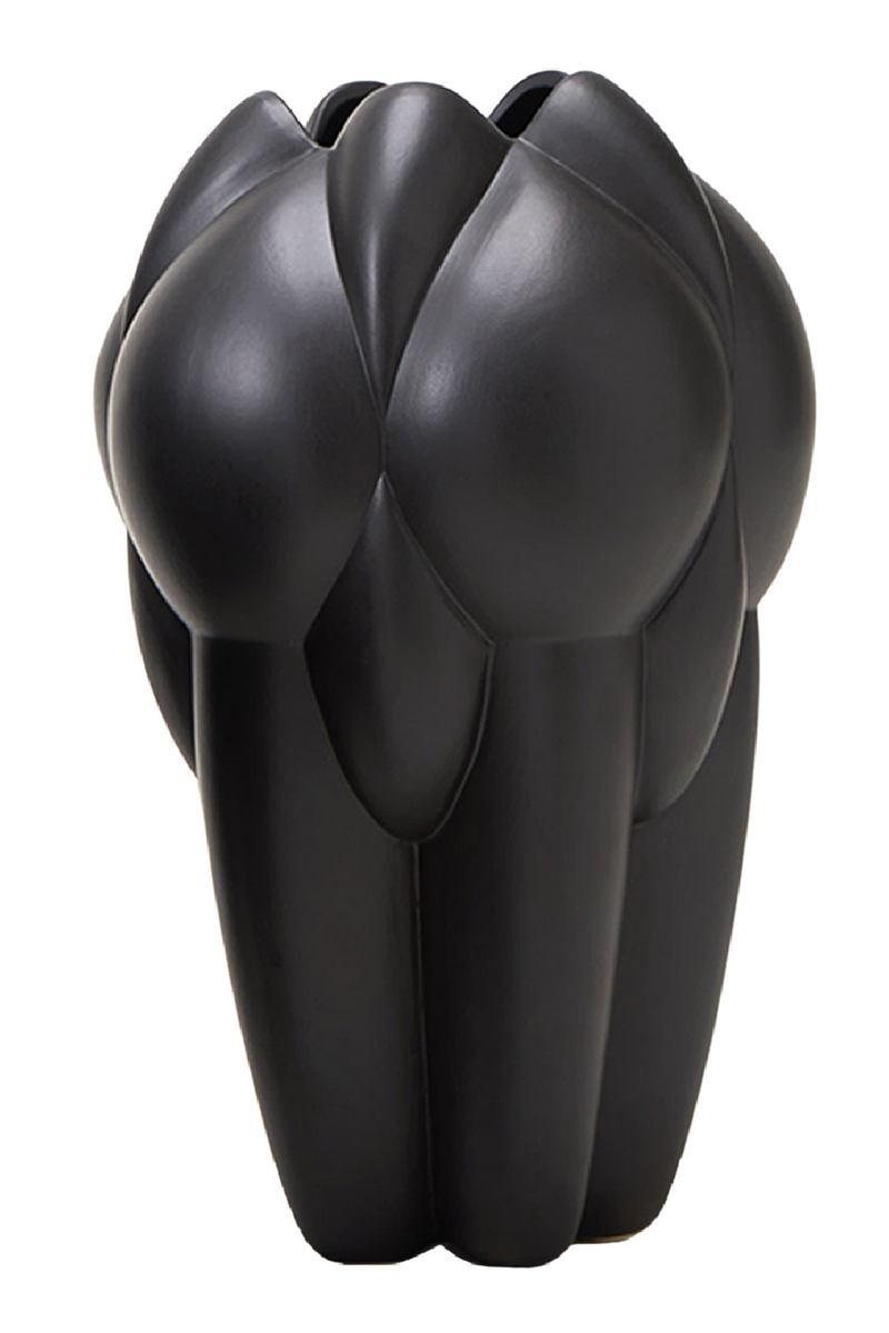 Black Ceramic Modern Vase | Liang & Eimil Lax | Oroatrade.com