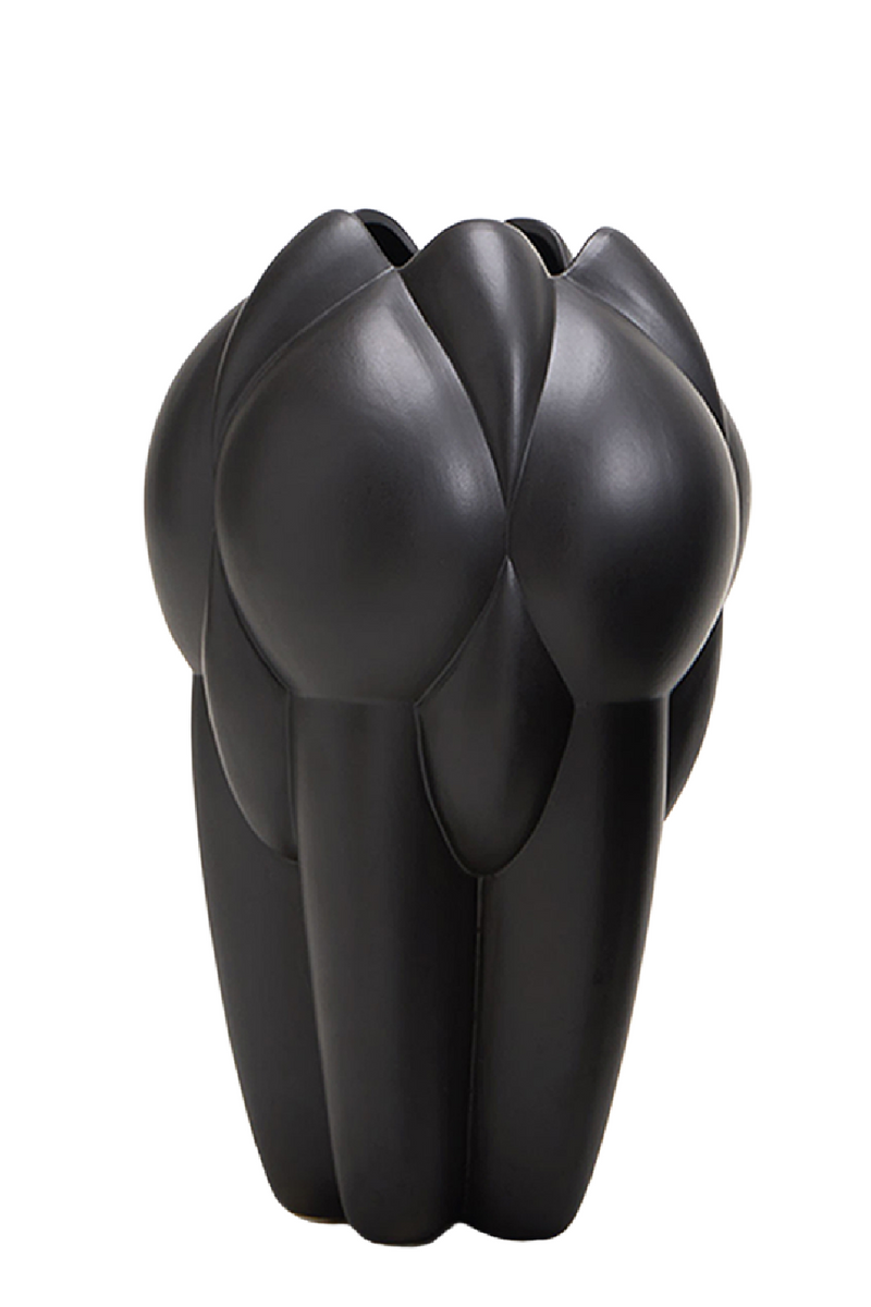 Black Ceramic Modern Vase | Liang & Eimil Lax | Oroatrade.com