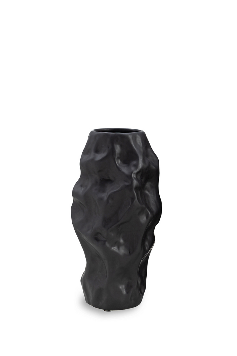 Black Ceramic Organic Vase | Liang & Eimil Adur | Oroatrade.com