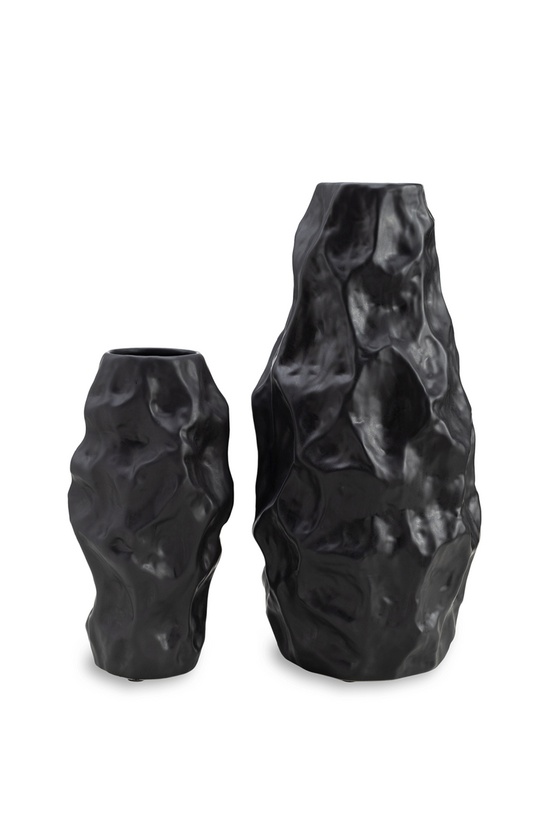 Black Ceramic Organic Vase | Liang & Eimil Adur | Oroatrade.com