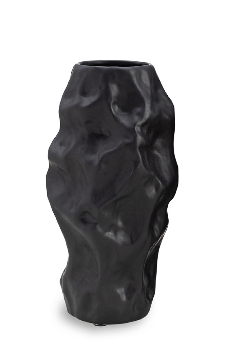 Black Ceramic Organic Vase | Liang & Eimil Adur | Oroatrade.com