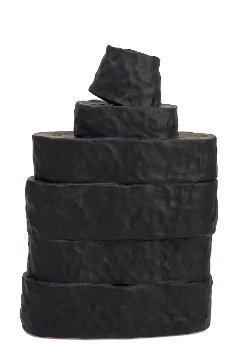 Black Ceramic Modern Vase | Liang & Eimil Girton | Oroatrade.com