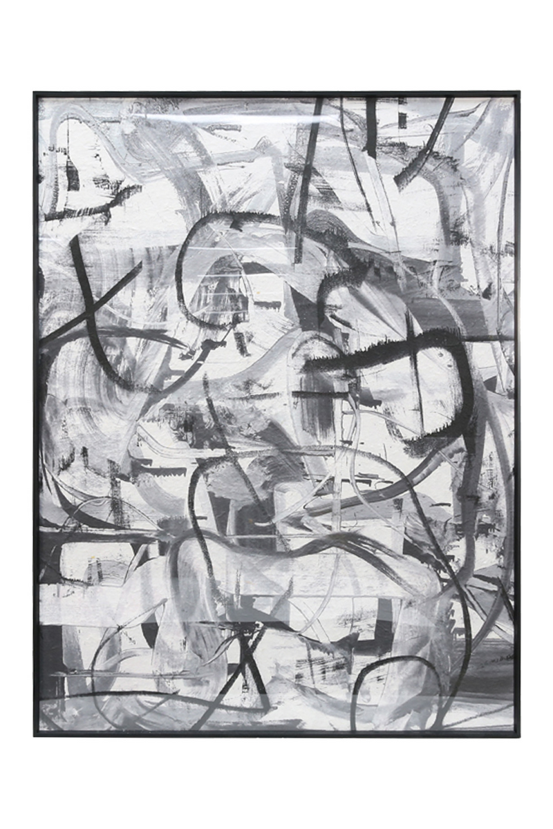 Grayscale Abstract Art Print | Liang & Eimil Graphite | Oroatrade.com