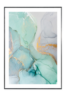 Teal Toned Modern Art Print | Liang & Eimil Aqua Vermeil | Oroatrade.com