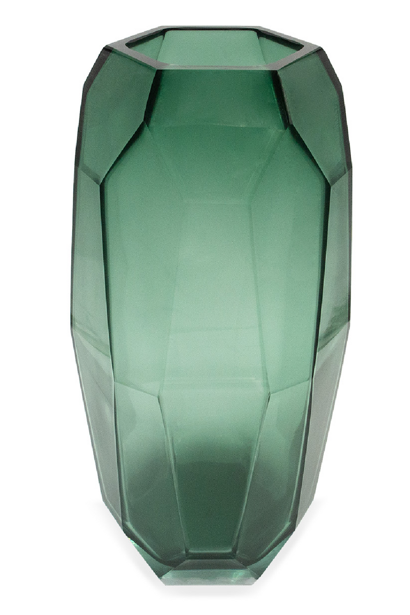 Green Faceted Glass Vase | Liang & Eimil Emerald | Oroatrade.com