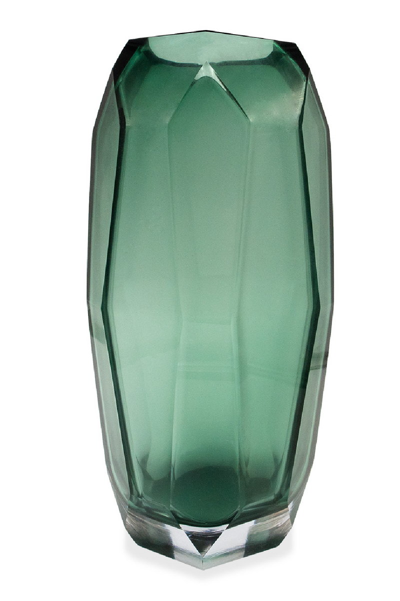 Green Faceted Glass Vase | Liang & Eimil Emerald | Oroatrade.com