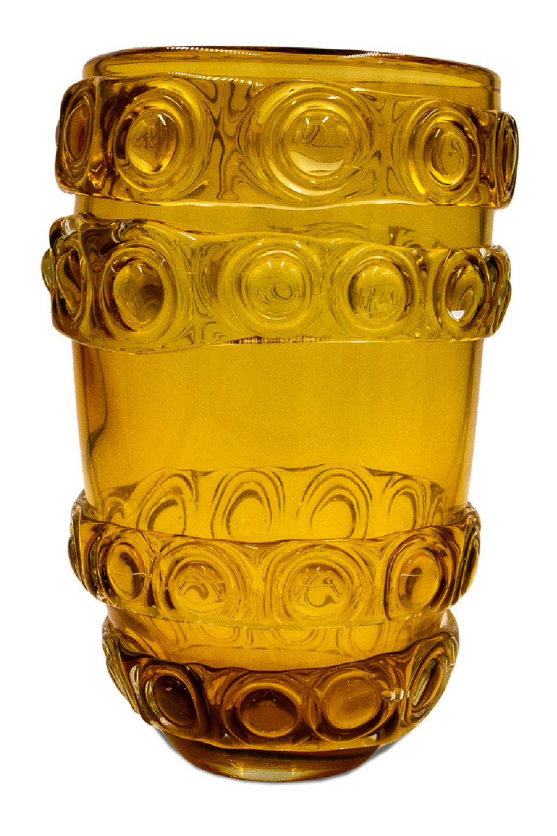 Amber Embossed Glass Vase | Liang & Eimil Bumble | Oroatrade.com