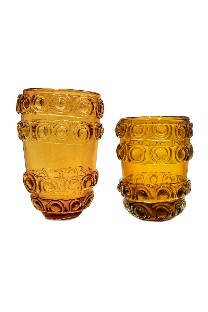 Amber Embossed Glass Vase | Liang & Eimil Bumble | Oroatrade.com