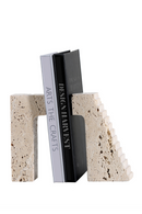 Cream Travertine Book Ends | Liang & Eimil Minack | Oroatrade.com