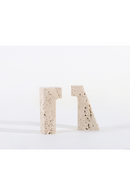 Cream Travertine Book Ends | Liang & Eimil Minack | Oroatrade.com