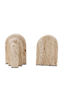Beige Travertine Bookends | Liang & Eimil Empire | Oroatrade.com