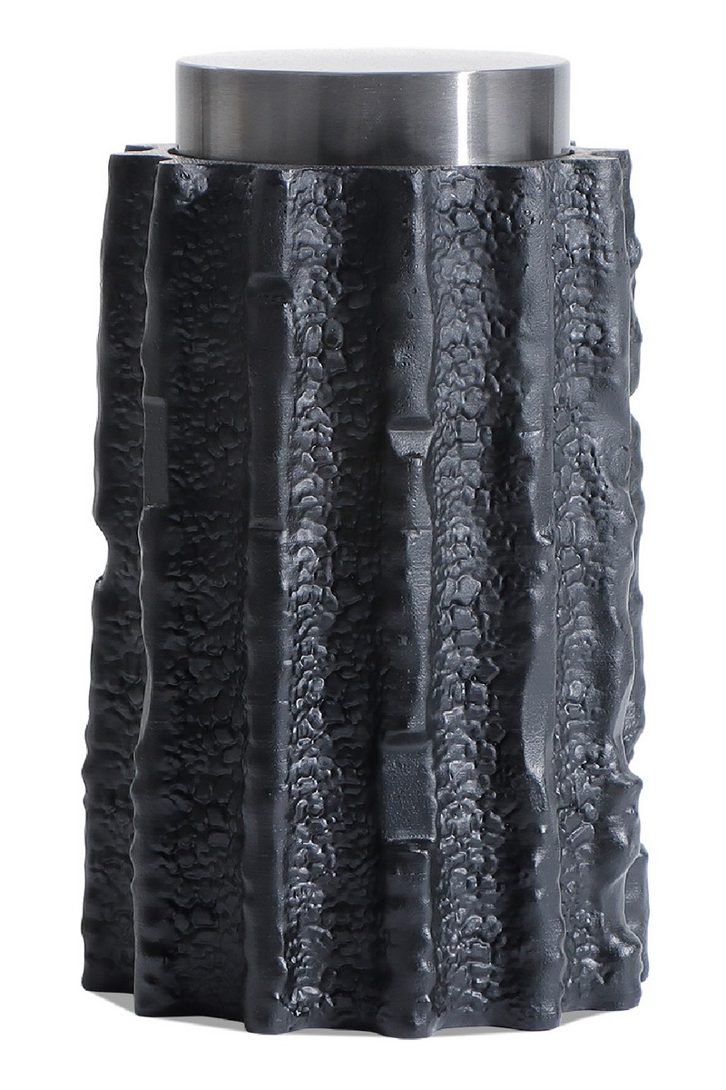 Black Textured Tube Jar | Liang & Eimil Meteorite