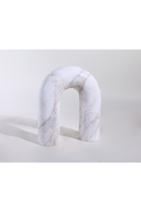 White Marble Curved Sculpture | Liang & Eimil Arc | Oroatrade.com
