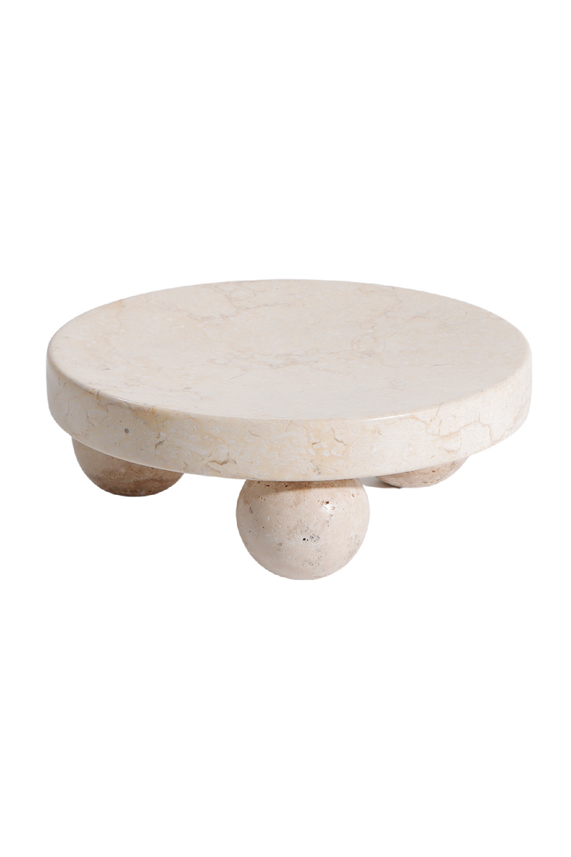 Beige Marble Round Tray | Liang & Eimil Pebbles | Oroatrade.com