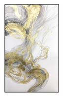 Gray And Gold Swirl Painting | Liang & Eimil Futura | Oroatrade