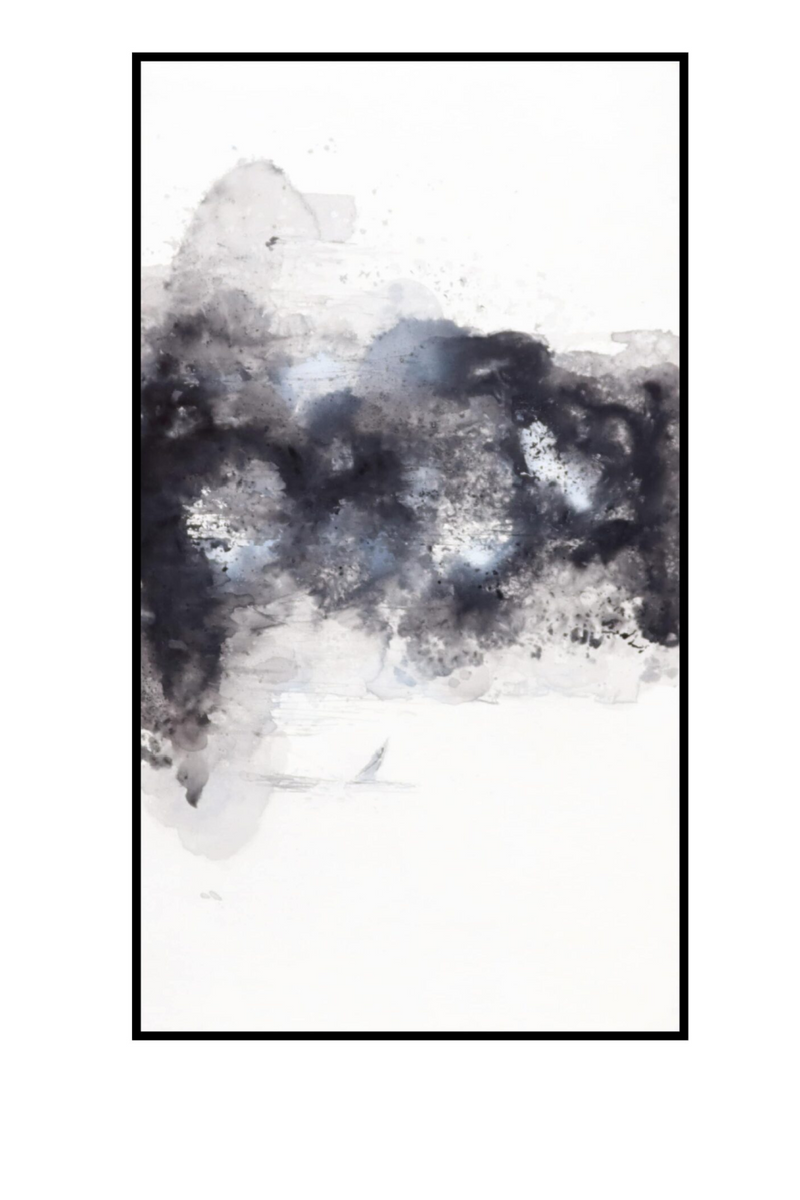 Black Abstract Oil Painting | Liang & Eimil Flow III | OROATRADETRADE.com