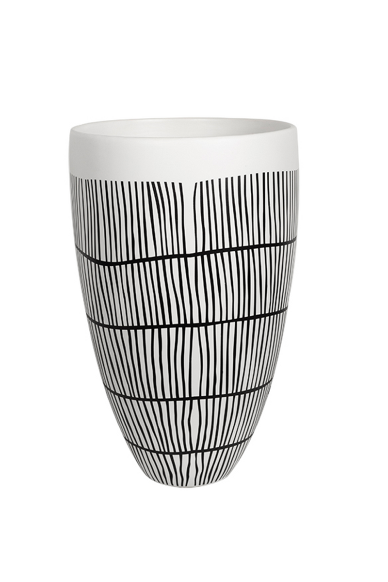 Handpainted Black Line Ceramic Vase | Liang & Eimil Birch II | Oroatrade.com