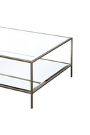 Two-Tier Silver Glass Coffee Table | Liang & Eimil Oliver | OROATRADETRADE.com