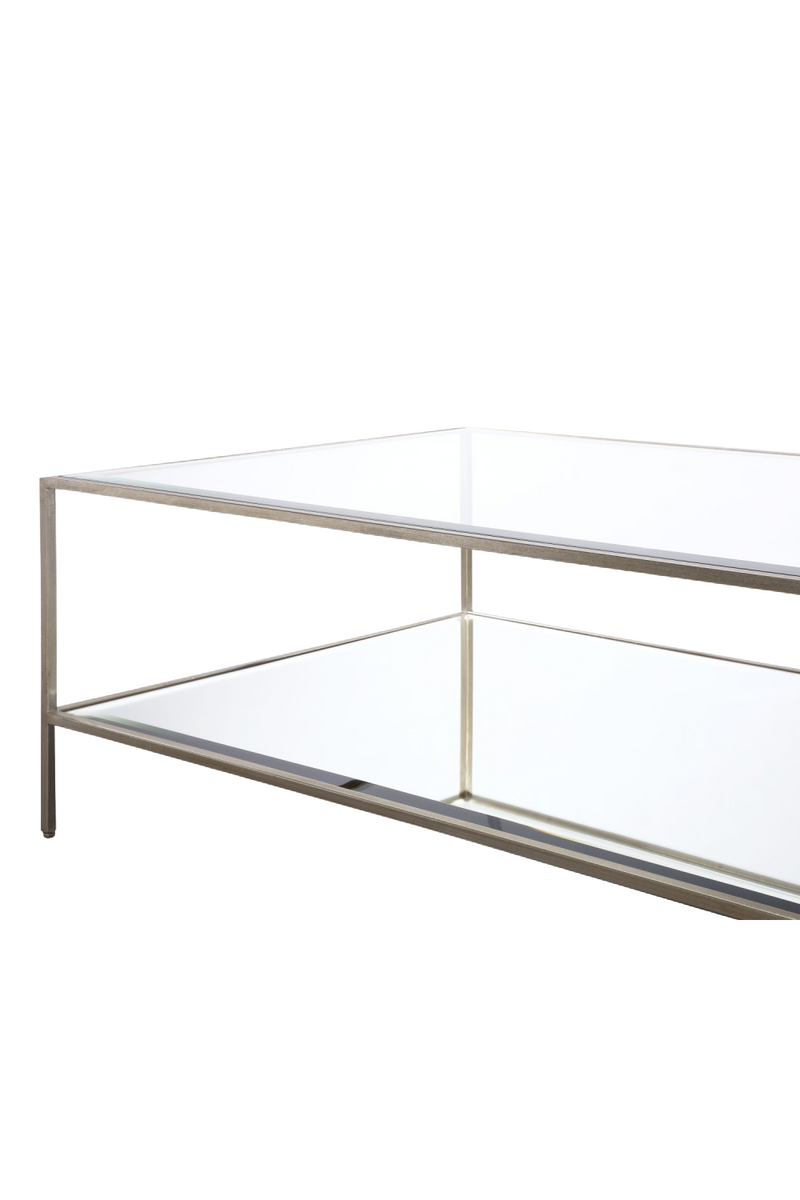 Two-Tier Silver Glass Coffee Table | Liang & Eimil Oliver | OROATRADETRADE.com