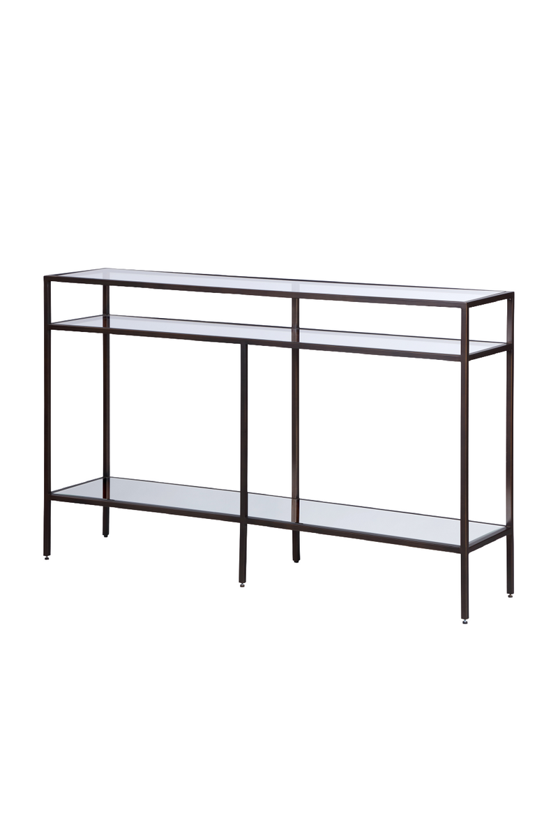 Metal Framed Glass Console Table | Liang & Eimil Oliver | Oroatrade.com