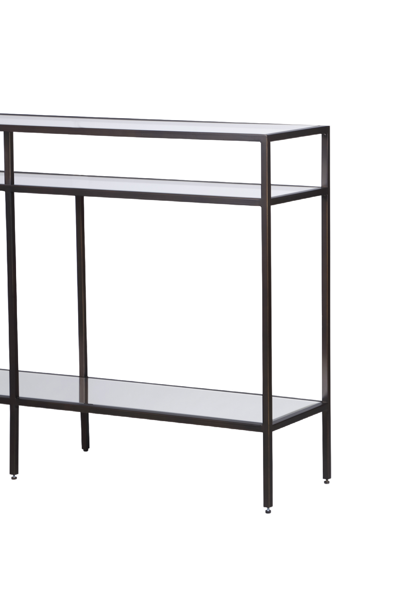 Metal Framed Glass Console Table | Liang & Eimil Oliver | Oroatrade.com