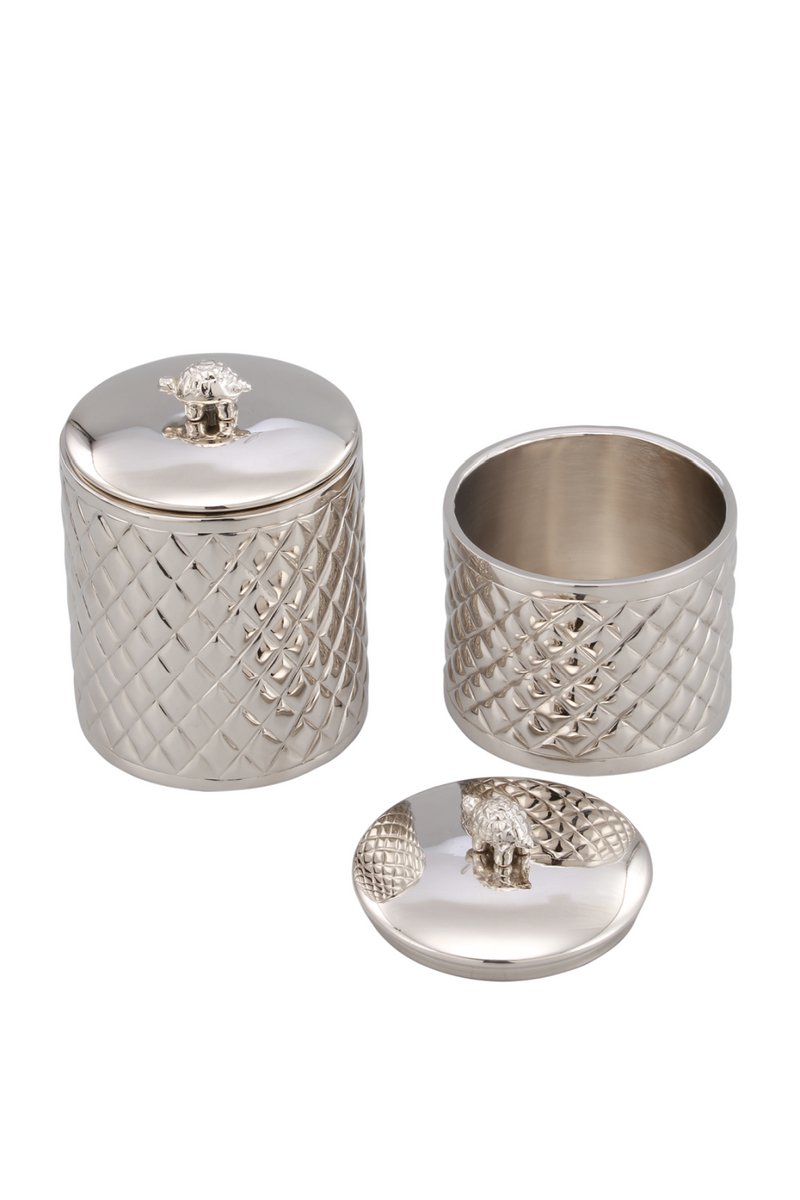 Round Silver Metal Box (S) | Liang & Eimil Turtle | Oroatrade.com