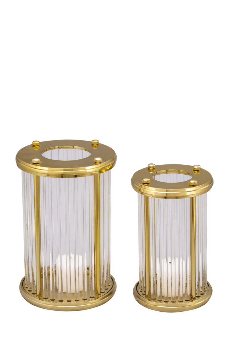 Gold Hurricane Candle Holder (L) | Liang & Eimil Bethany | Oroatrade.com