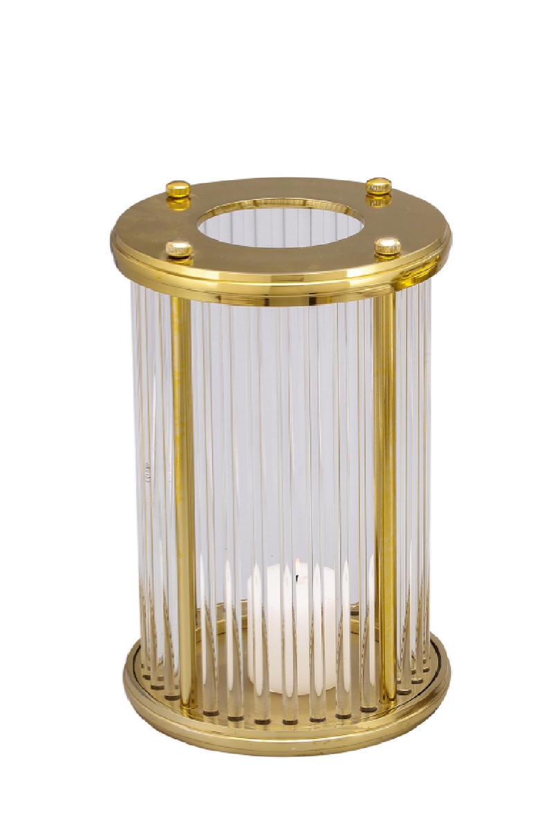 Gold Hurricane Candle Holder (L) | Liang & Eimil Bethany | Oroatrade.com