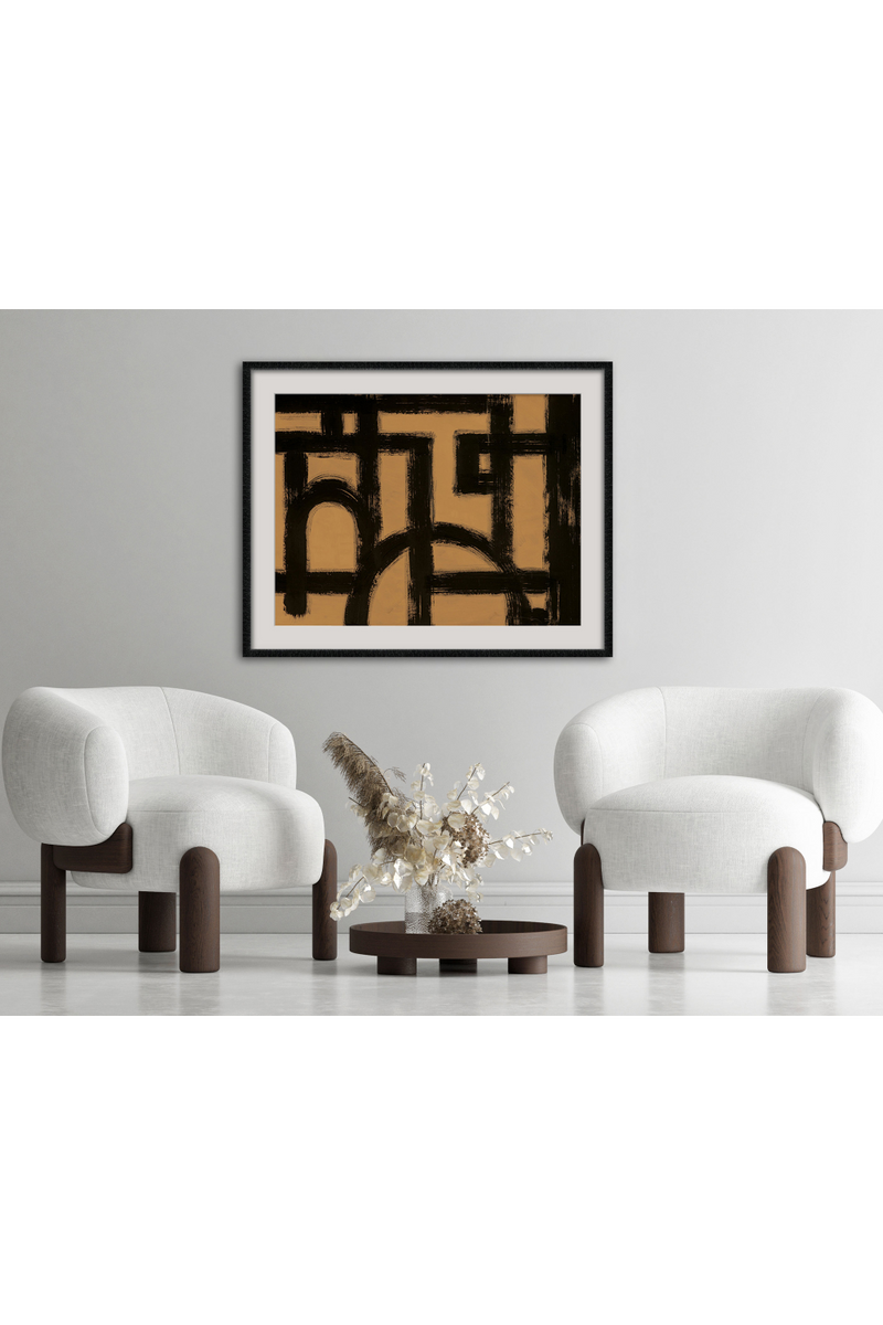 Black And Tan Abstract Artwork | Liang & Eimil Rune | OROATRADETRADE.com