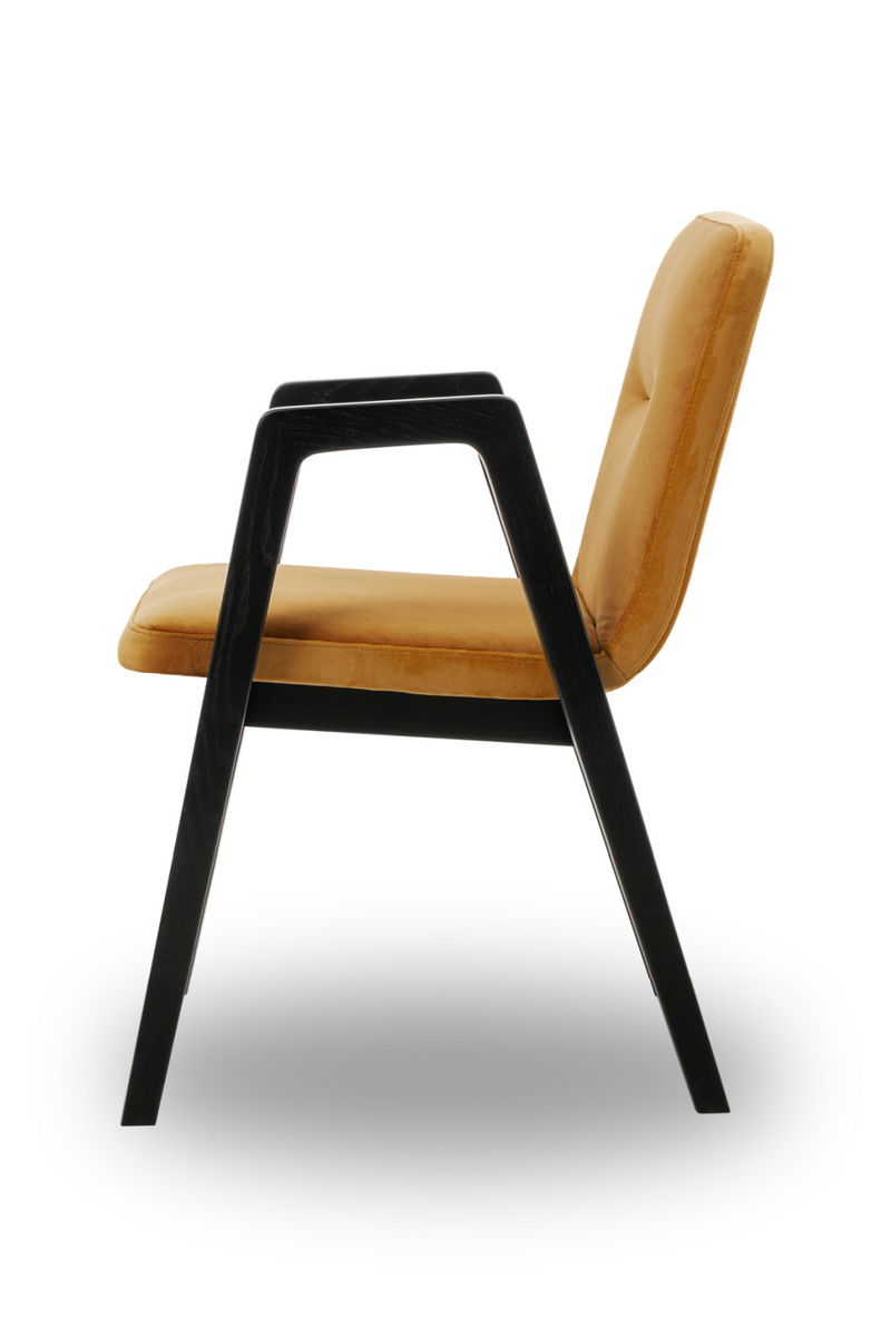 Brown Orange Velvet Dining Chair | Liang & Eimil Benson | OROATRADETRADE.com