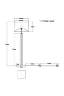 Glass Column Floor Lamp | Liang & Eimil Norman | Oroatrade