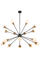 Matte Black Steel Chandelier | Liang and Eimil Gamma | OROATRADE