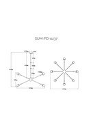 Matte Black Steel Chandelier | Liang and Eimil Gamma | OROATRADE