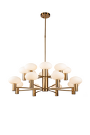 Cream Ovoid Glass Chandelier | Liang & Eimil Odeon | Oroatrade
