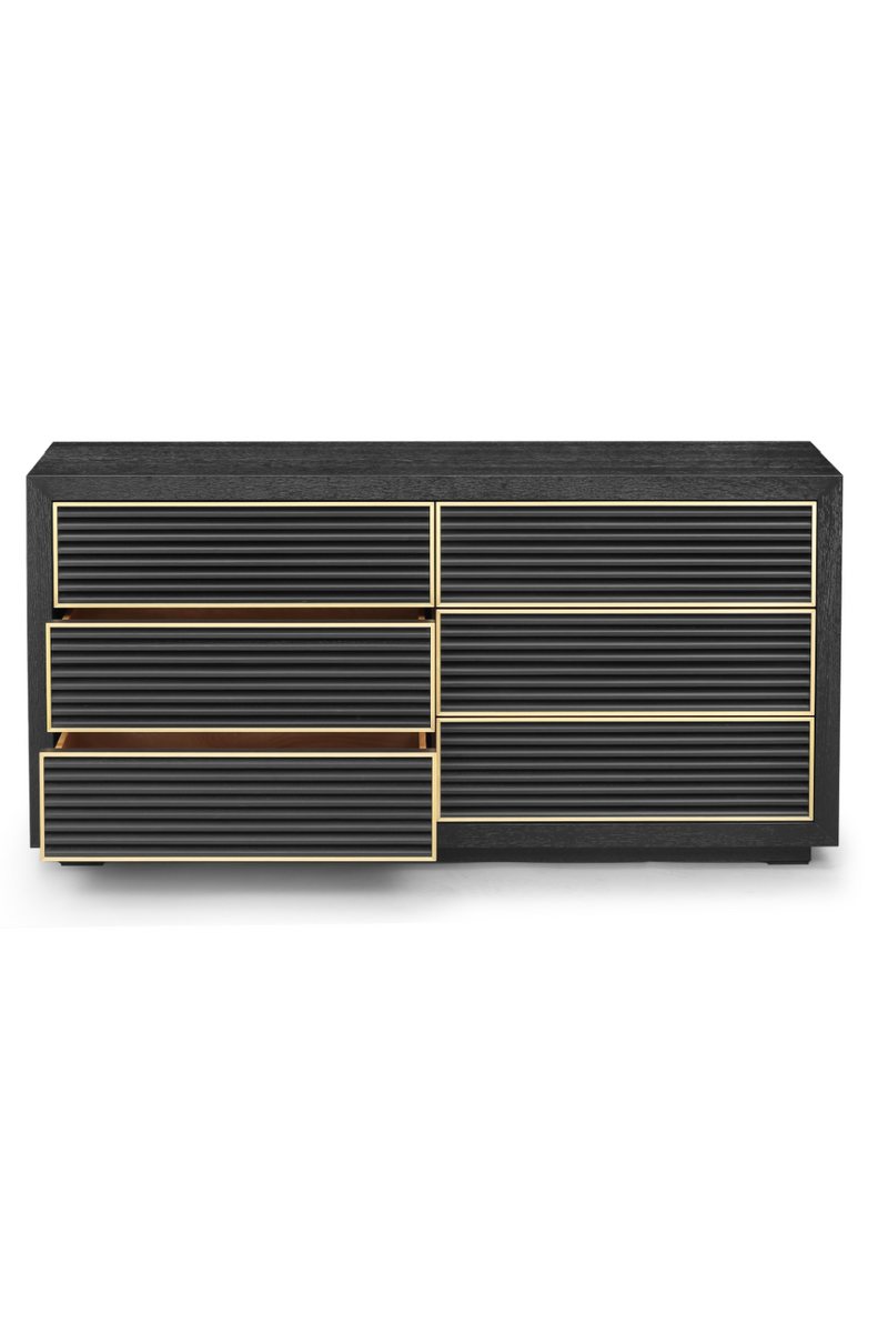 Black 6-Drawer Wood Dresser | Liang & Eimil Amara | OROATRADETRADE.com