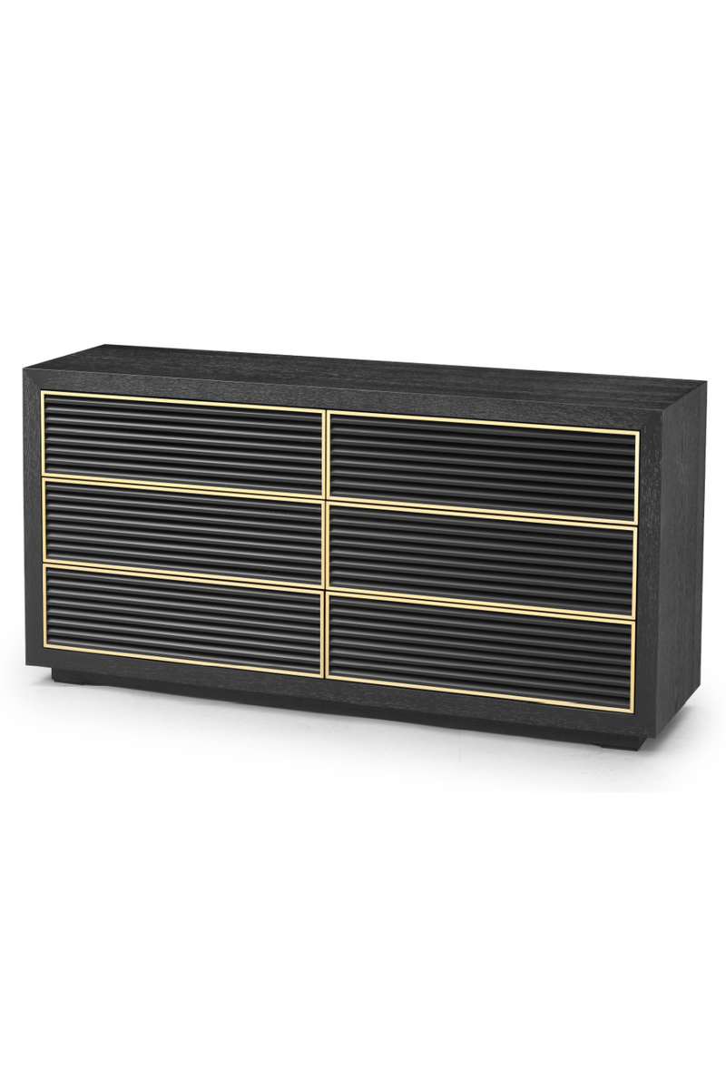 Black 6-Drawer Wood Dresser | Liang & Eimil Amara | OROATRADETRADE.com