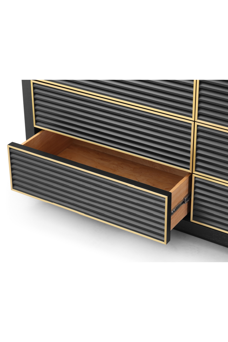 Black 6-Drawer Wood Dresser | Liang & Eimil Amara | OROATRADETRADE.com