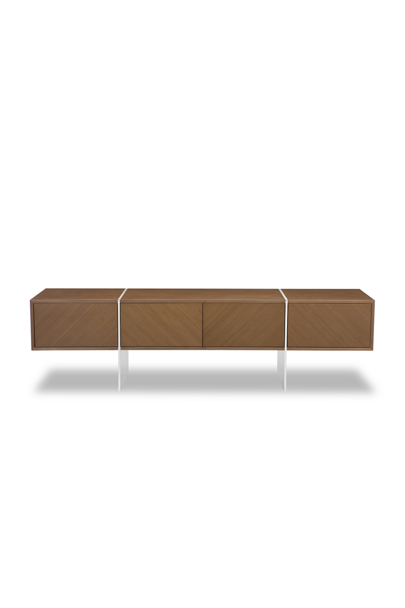 Brown Wooden Contemporary TV Stand | Liang & Eimil Nautilus | Oroatrade