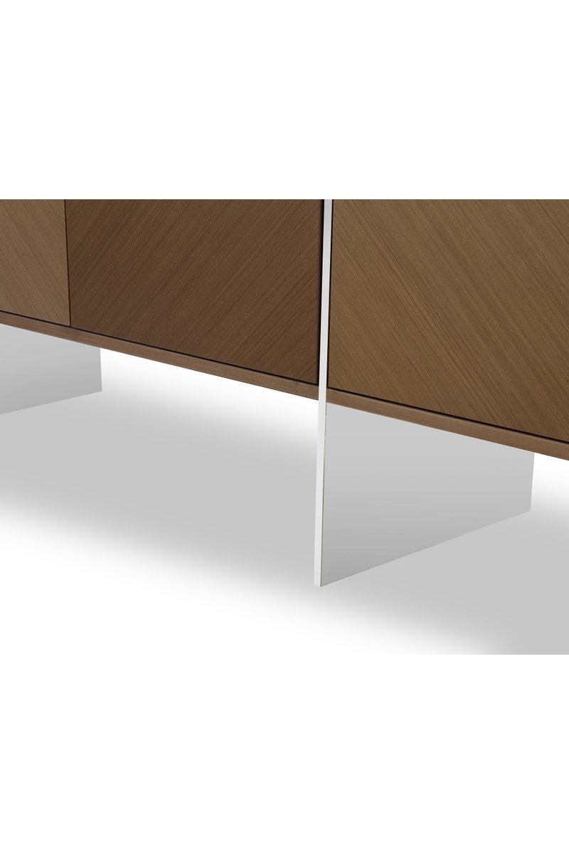 Brown Wooden Contemporary TV Stand | Liang & Eimil Nautilus | Oroatrade