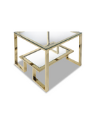 Glass Gold Frame Side Table | Liang & Eimil Mayfair | OROATRADE