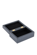 Navy Blue Leather Decorative Box | Liang & Eimil Alli | Oroatrade.com